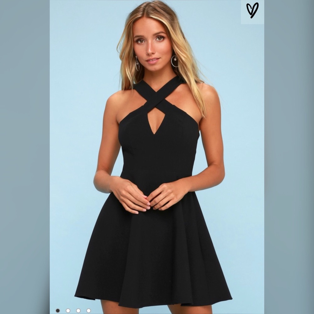 Lulus Black Skater Dress